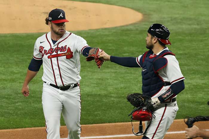 Bryse Wilson and Travis d'Arnaud